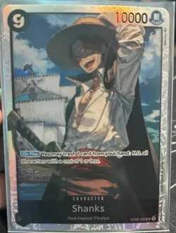 Bandai One Piece Card Game Shanks ST08-005 Holo Character Lot Red-Haired Pirates - Image 1