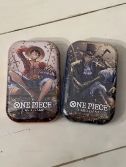 One Piece Tin Pack Set Vol 2 Factory Sealed 2 TIN LOT IN HAND Ready To Ship New - Image 1
