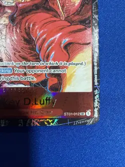 Monkey D. Luffy RARE ALTERNATIVE ALT ART FOIL ST01-012 ONE PIECE TCG NEAR MINT - Image 4