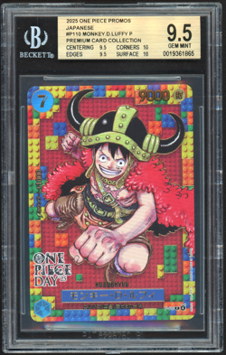 BGS 9.5 - Monkey D. Luffy P-110 Promo One Piece Day '25 Japanese 2025 Gem Mint - Image 1
