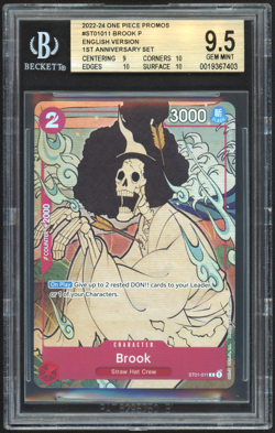 BGS 9.5 - Brook ST01-011 Promo One Piece English 1st Anniversary Set Gem Mint - Image 1