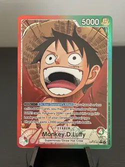 One Piece Monkey D Luffy OP13-001 Leader Alt Art Carrying On His Will English - Image 1