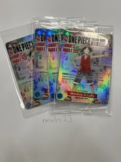 One Piece College Basketball US Voyage Monkey D. Luffy Card Sealed *Mint - Image 3
