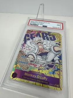 2023 ONE PIECE MONKEY D. LUFFY PSA 9 OP05-AWAKENING OF THE NEW ERA ALT ART #119 - Image 3