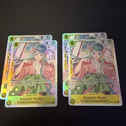Kouzuki Hiyori OP06-106 Super Rare Foil One Piece x 4 play set - Image 1