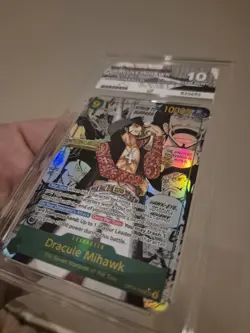 DRACULE MIHAWK OP14-119 MANGA ALTERNATE ART ENGLISH ACE 10 ONE PIECE CARD - Image 4