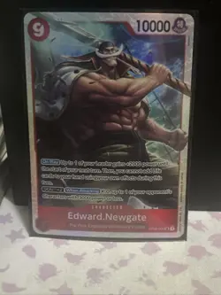 Edward.Newgate (004) OP02-004 One Piece Paramount War SR Foil NM - Image 1