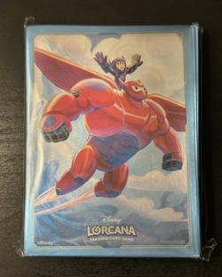 Disney Lorcana Baymax Armored Companion Foil Sleeves Nationals Prize Sealed New - Image 1