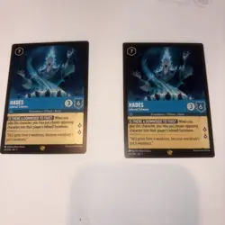 Disney Lorcana TCG Hades, Infernal Schemer, Legendary Sapphire Card 147/204 - Image 1