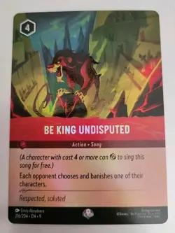 Disney Lorcana TCG - Fabled: Be King Undisputed (216/204) - Epic Foil - NM - Image 1
