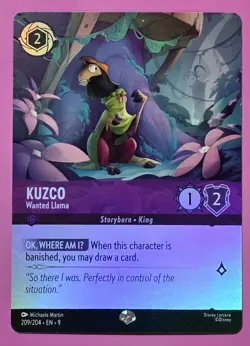 KUZCO Wanted Llama - Disney Lorcana 209/204 - EPIC - Fabled - Image 1