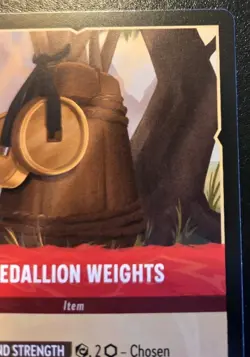 Medallion Weights 134/204 Uncommon Fabled Disney Lorcana TCG - Image 3