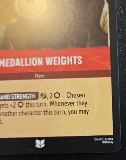 Medallion Weights 134/204 Uncommon Fabled Disney Lorcana TCG - Image 5