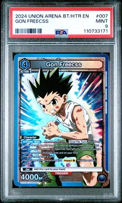 2024 Union Arena Hunter X Hunter Gon Freecss UE02BT/HTR-1-007 PSA 9 - Image 1
