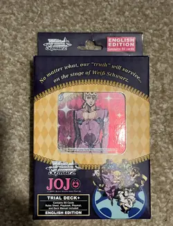 JoJo’s Bizarre Adventure Golden Wind Trial Deck Weiss Schwarz English - Sealed - Image 1