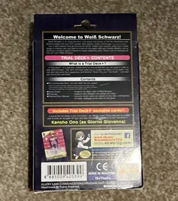 JoJo’s Bizarre Adventure Golden Wind Trial Deck Weiss Schwarz English - Sealed - Image 2