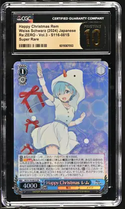 2024 Weiss Schwarz Japanese Re:Zero Vol. 3 Rem RZ/S116-081S SR CGC 10 Pristine - Image 1