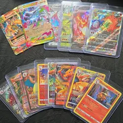Pokemon Charizard Lot 14 CARDS (10 NON PROMO & 3 Promos 2022 Sword & Shield UPC) - Image 1