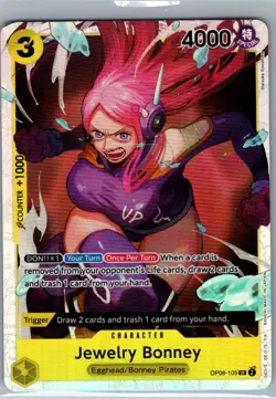 Jewelry Bonney OP08-105 SR English Two Legends - One Piece Card - NM - Image 1