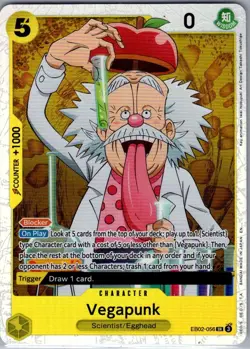 Vegapunk EB02-056 SR English Anime 25th Collection - One Piece Card - NM - Image 1