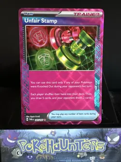 Pokemon Card Unfair Stamp 165/167 Ace Spec Twilight Masquerade Near Mint - Image 1