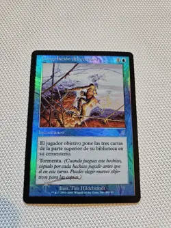 Brain Freeze Scourge Foil Lightly Played MTG Portuguese Foil - Image 1