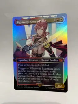 Lightning, Army of One (0400) (Borderless) Final Fantasy Foil - Image 1