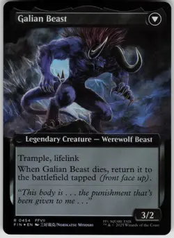 MTG Vincent Valentine (Extended Art) Foil NM FINAL FANTASY Magic 454 - Image 2