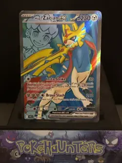 Pokemon Card Hop's Zacian EX 176/159 Journey Together Ultra Rare NM - Image 1
