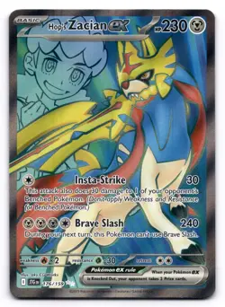 Hop's Zacian ex NM 176/159 Journey Together Pokemon TCG Holo - Image 1