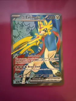 Hop's Zacian EX 176/159 Full Art NM/M Journey Together Pokemon Card - Image 1