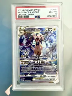Pokemon Zeraora VSTAR GG43 Crown Zenith Full Art - PSA 10 - Image 1