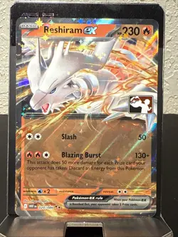 Pokemon TCG Reshiram EX Double Rare 20/86 Prize Pack Series 8 - Image 1