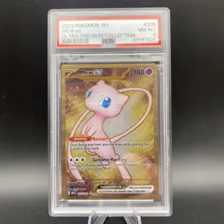 PSA 8 Gold Metal Mew Ex 205/165 Pokemon 151 Ultra Premium Collection Promo - Image 1
