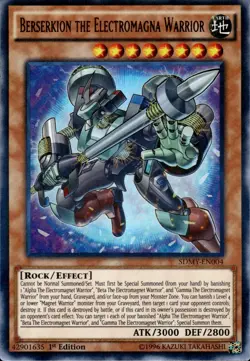 Berserkion The Electromagna Warrior - Ultra Rare 1st Ed SDMY-EN004 - NM - YuGiOh - Image 1