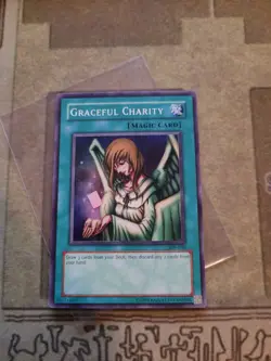 YUGIOH GRACEFUL CHARITY SDP-040 SUPER UNLIMITED ED LP 1996 - Image 2