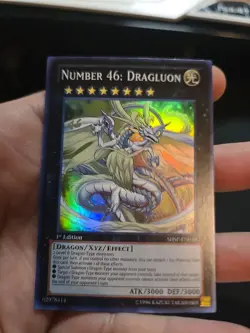Number 46: Dragluon-Super Rare - 1st Edition - SHSP-EN050 - Shadow Specters - NM - Image 1