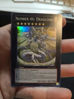 Number 46: Dragluon-Super Rare - 1st Edition - SHSP-EN050 - Shadow Specters - NM - Image 2