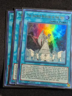 Yugioh - 3x The Sacred Waters in the Sky GFP2-EN013 1st Ultra Rare NM - Image 1