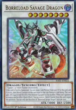 Yu-Gi-Oh! Borreload Savage Dragon 1st Ed. RA01-EN033 Ultra Rare NM/LP x1 - Image 1