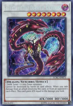 Yu-Gi-Oh! Beelze Of The Diabolic Dragons Unlim LCKC-EN071 Secret Rare NM/LP x1 - Image 1