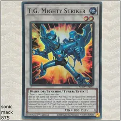 T.G. Mighty Striker - AGOV-EN034 - Super Rare 1st Edition Yugioh - Image 1