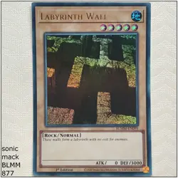 Labyrinth Wall - BLMM-EN099 - Ultra Rare 1st Edition Yugioh - Image 1