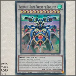 Battlewasp - Grand Partisan the Revolution - ROTA-EN036 - Super Rare 1st Yugioh - Image 1