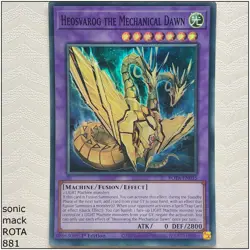 Heosvarog the Mechanical Dawn - ROTA-EN035 - Super Rare 1st Edition Yugioh - Image 1