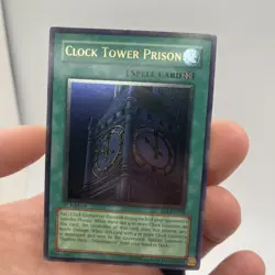 Yugioh Clock Tower Prison EOJ-EN048 Ultimate Rare 1st Ed Very Light play - Image 1