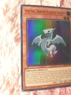 Yu-gi-oh! Spectral, Dragon Ruler Of Flickers Rare 1st Edition ALIN-EN018 Card - Image 2