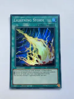 YUGIOH Super Rare Lightning Storm RA01-EN061 1st Edition - Image 1