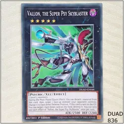 Vallon, the Super Psy Skyblaster - DUAD-EN048 - Common 1st Edition Yugioh - Image 1