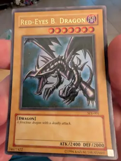 Yu-Gi-Oh Red-Eyes Black Dragon SDJ-001 Unlimited Holo Rare NM - Image 1